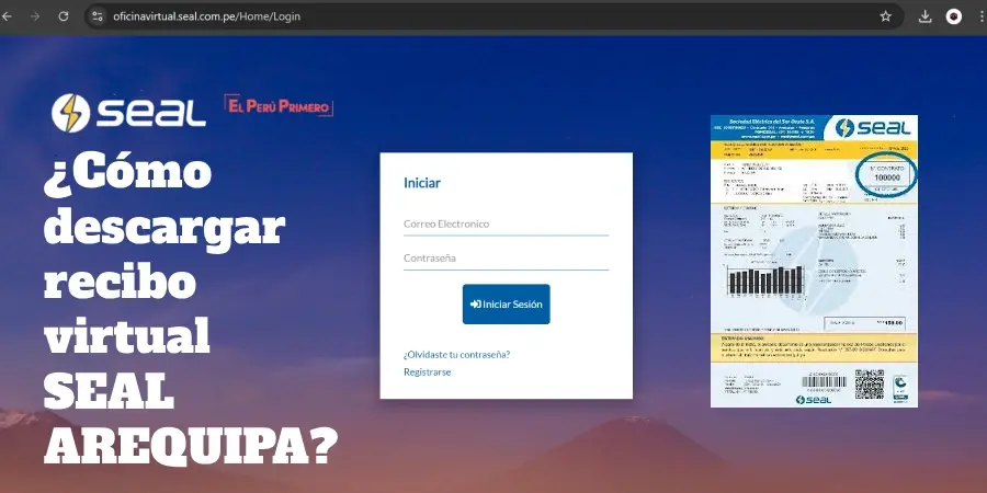 Descargar Recibo de luz SEAL Virtual Arequipa