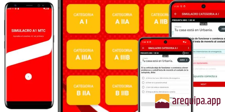 Simulacro Examen A1: La App que te Ayudará a Aprobar el Examen de Reglas del MTC